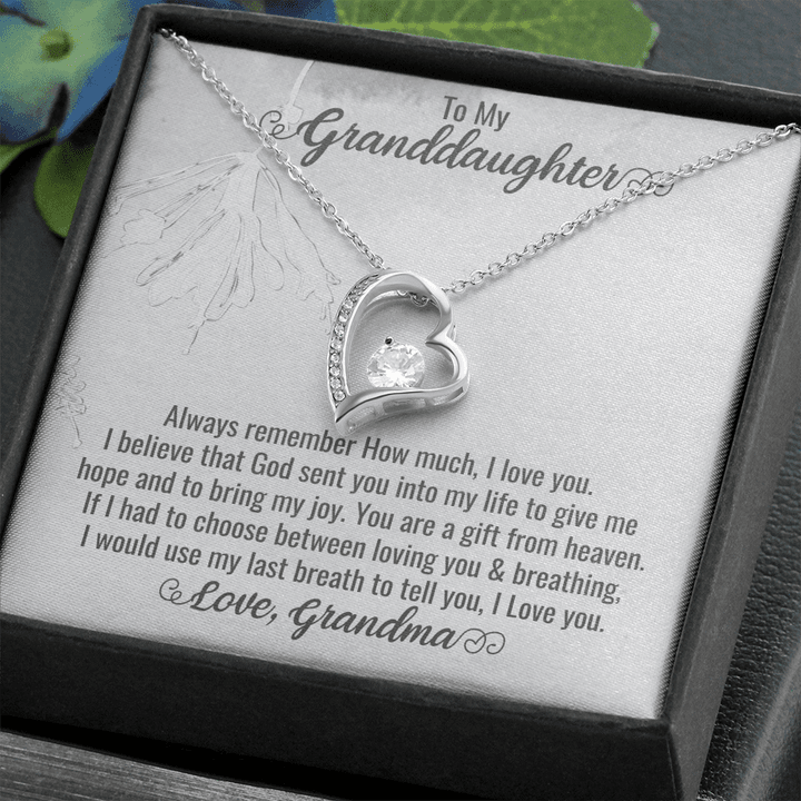 Granddaughter Christmas Gift, Granddaughter Gifts From Mimi, Jewelry For Granddaughter From Grandmother, Same Gifts For Granddaughter S , Heart Necklace