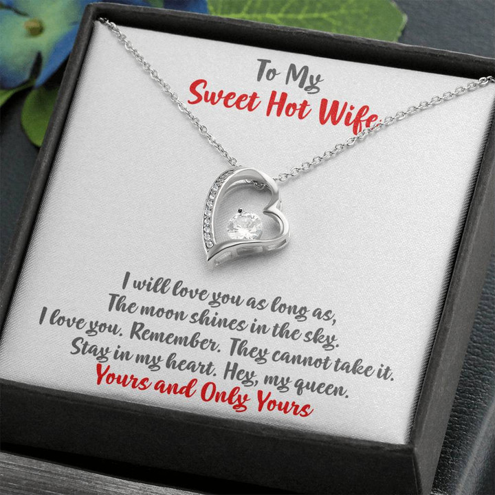 To My Wife Necklace, Gifts For Wife, Necklace For Wife, Gift For Wife, Anniversary Gift For Wife, Birthday Gift For Wife , Heart Necklace