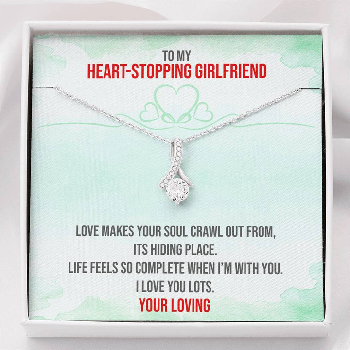 Heart-stopping Girlfriend,Promotion Gifts,Soulmate Gift,To My Girlfriend,Christmas Gift Alluring Beauty Necklace
