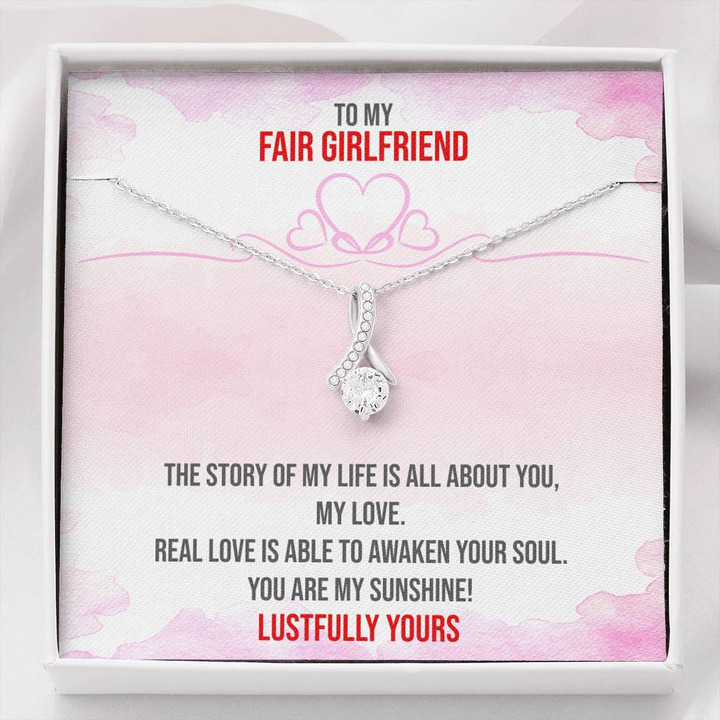 Fair Girlfriend,To My Girlfriend,Girlfriend Necklace,Anniversary Gifts,Christmas Gift Alluring Beauty Necklace