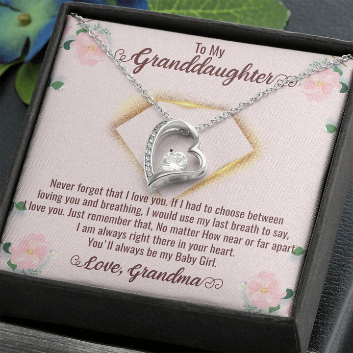 To My Granddaghter Granny Necklace From Grandkids, Granny Gift, Granny Mother's Day Gift, Granny For Gigi, Granny Jewelry, To My Granny Gift From Granddaughter , Heart Necklace