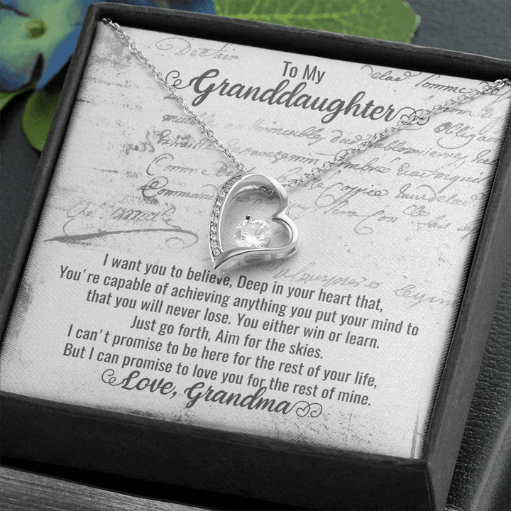 Xmas Gifts For Granddaughter, Granddaughter Gifts Keepsake, Irish Granddaughter Gifts, To My Beautiful Granddaughter , Heart Necklace