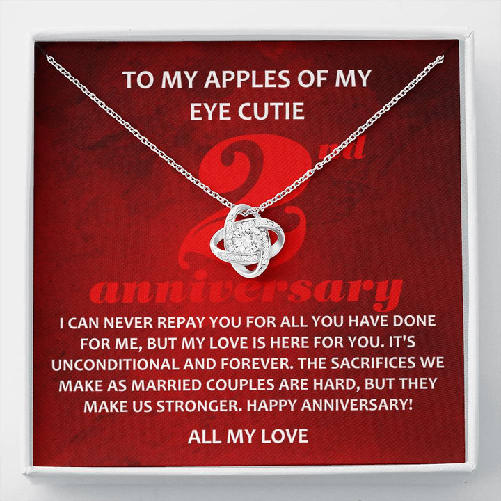 To My Apples Of My Eye Cutie, 2 Year Anniversary Gift, Boyfriend Cotton Anniversary, Wedding Anniversary Gifts - Buy Now