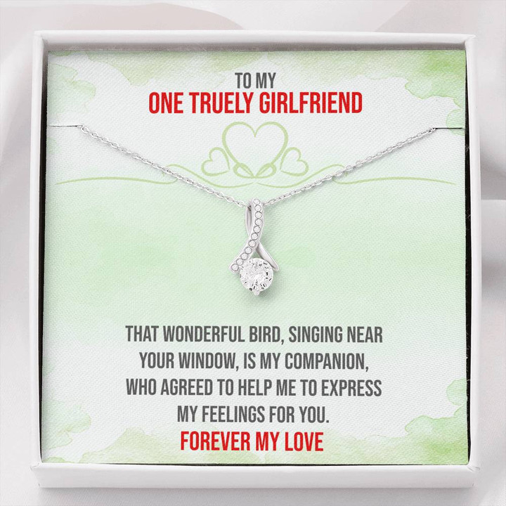 One Truely Girlfriend,Gifts For Girlfriend,Girlfriend Present,Gift For Bride,Christmas Gift Alluring Beauty Necklace