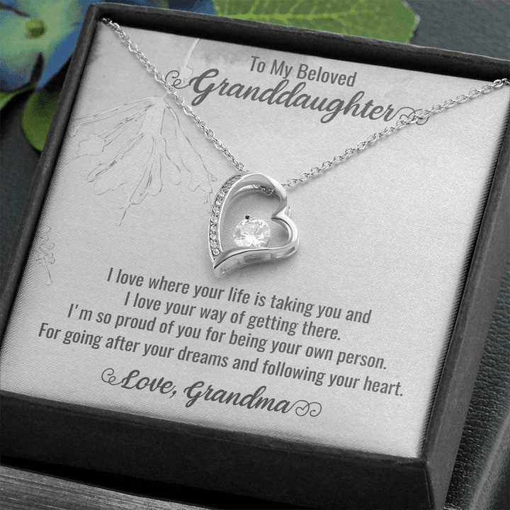 Granddaughter Christmas Gift, Granddaughter Gifts From Grandparents, New Granddaughter Gifts, To Our Granddaughter Gifts , Heart Necklace