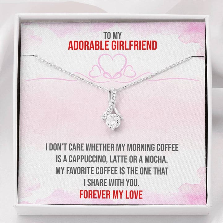 Adorable Girlfriend,To My Girlfriend,Girlfriend Necklace Pendant,Girlfriend Jewelry,Christmas Gift Alluring Beauty Necklace