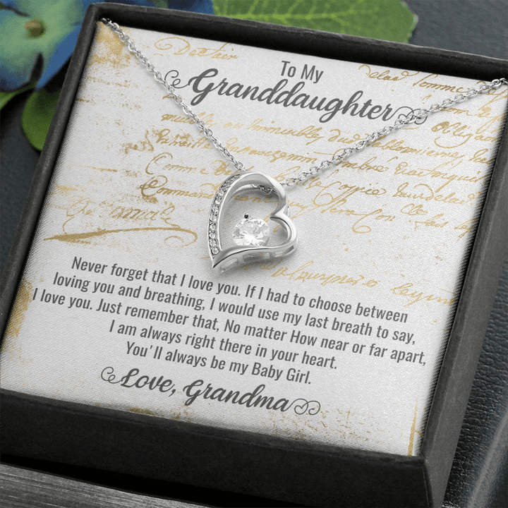 Granddaughter Gifts For Christmas, Granddaughter Gifts From Grandparents, Our Granddaughter Gifts, Unique Granddaughter Gifts , Heart Necklace