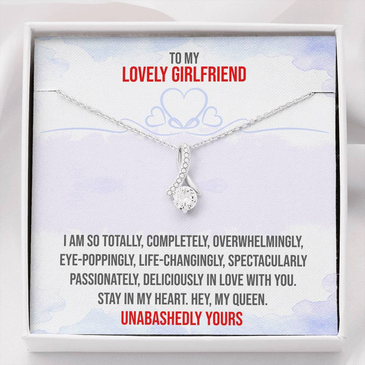 Lovely Girlfriend,Silver Love Knot,Girlfriend Jewelry,Anniversary Gifts,Christmas Gift Alluring Beauty Necklace