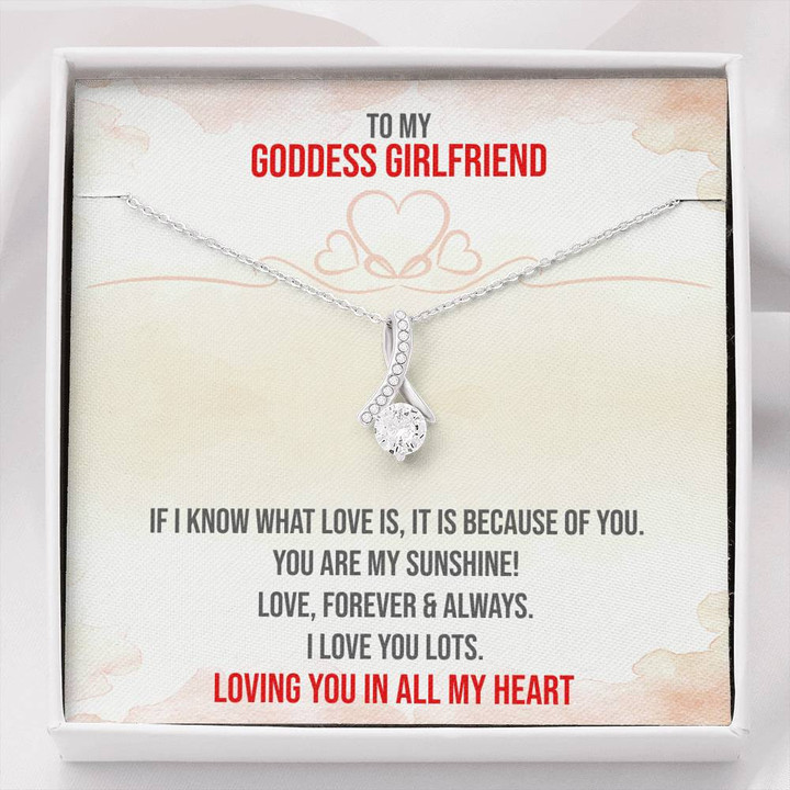 Goddess Girlfriend,Anniversary Gift For,Girlfriend Necklace Pendant,To My Girlfriend,Christmas Gift Alluring Beauty Necklace