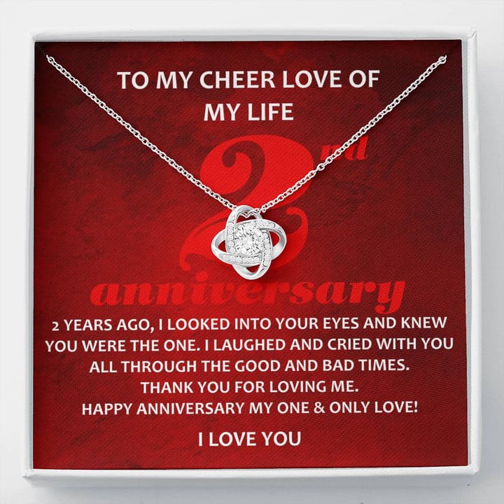 To My Cheer Love Of My Life, 2 Year Anniversary Gift, Jewelry for Husband, Sobriety Gift For Husband - Buy Now