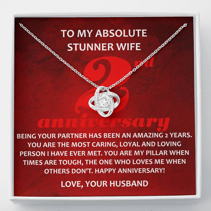 To My Absolute Stunner Wife, 2 Year Anniversary Gift, Anniversary Gift For Boyfriend Of 2 Years, Two Year Dating Anniversary Gift for Him - Buy Now
