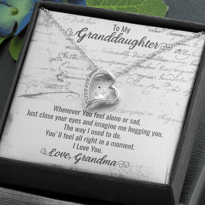Xmas Gifts For Granddaughter, Granddaughter Gifts Keepsake, Mother Daughter Granddaughter Gifts, To My Beautiful Granddaughter , Heart Necklace