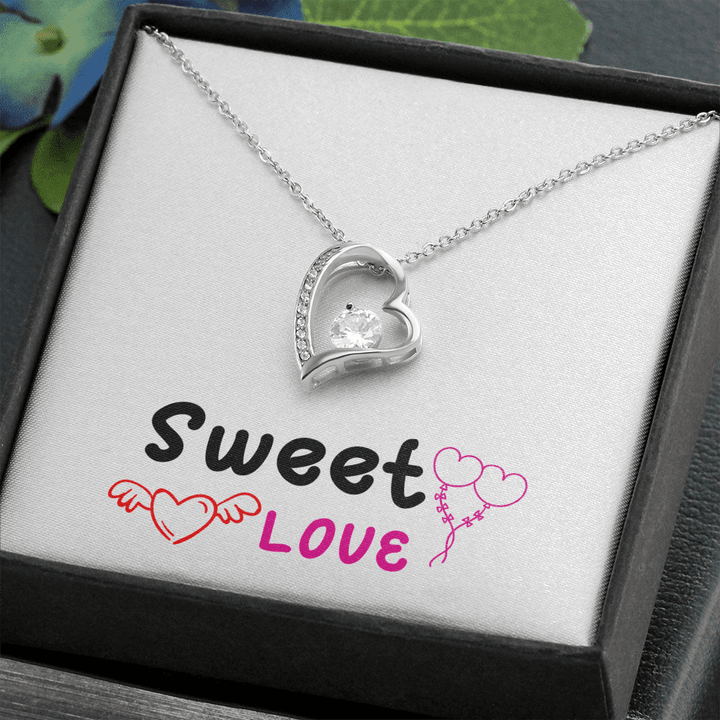 Friendship Necklace, Gift For Women, Modern Necklace, Sweet Love , Heart Necklace