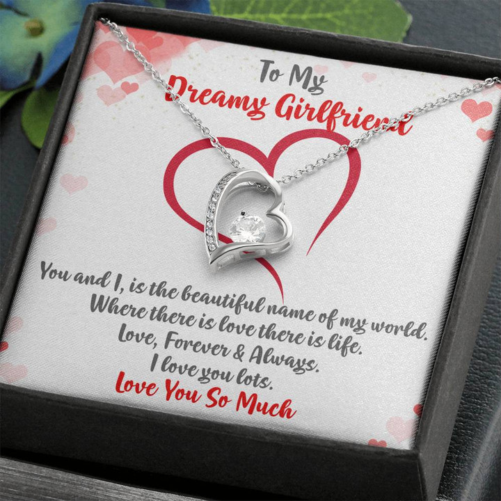 To My Soulmate Necklace, Anniversary Gift, To My Girlfriend Necklace, Soulmate Gift, Heart Pendant, Girlfriend Birthday Gift , Heart Necklace