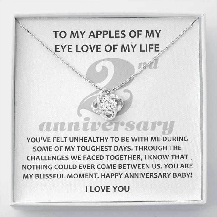 To My Apples Of My Eye Love Of My Life, 2 Year Anniversary Gift, Cotton Anniversary, Second Year Anniversary - Buy Now