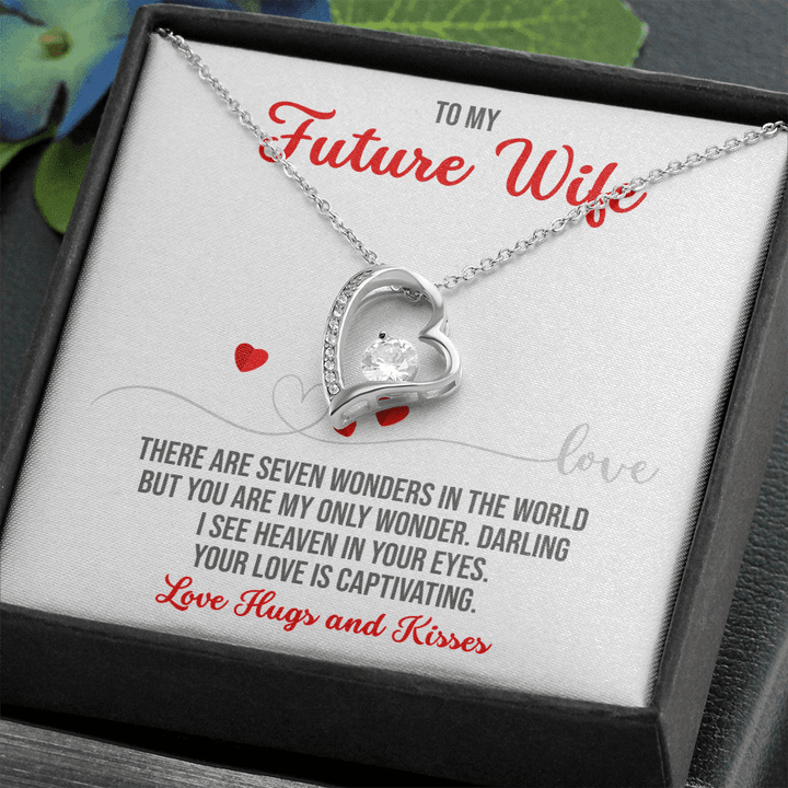 Valentine Day Gift for gf, Future Wife Gift, Future Wife Gift Necklace, Future Wife Jewelry , Heart Necklace