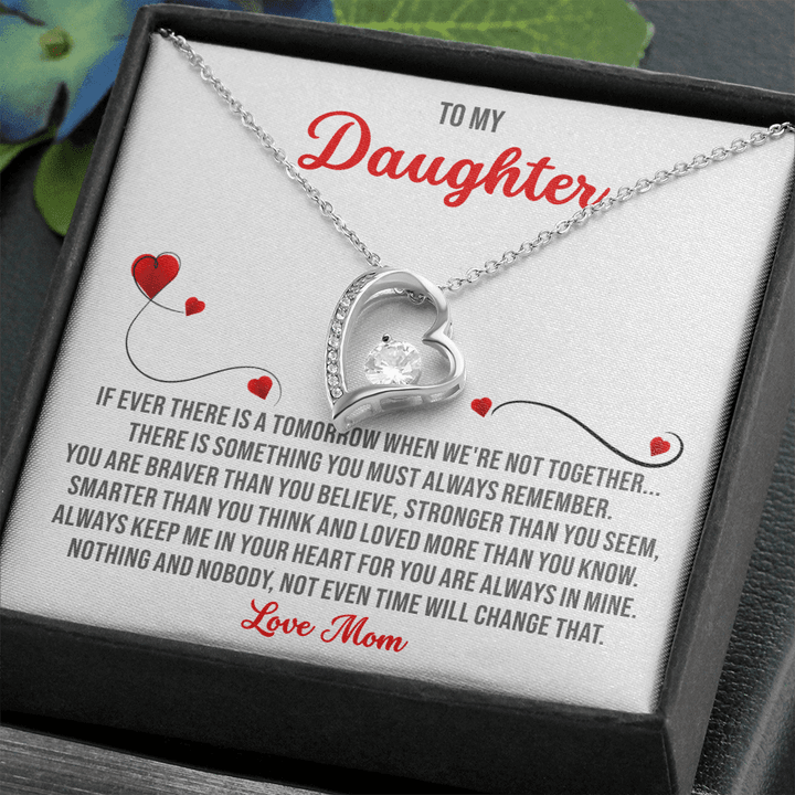To My Daughter from Mom Necklace, Mother Gift, Mother Necklace, Mom Necklace, Mother Daughter , Heart Necklace