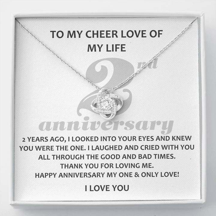 To My Cheer Love Of My Life, 2 Year Anniversary Gift, Jewelry for Husband, Sobriety Gift For Him - Buy Now