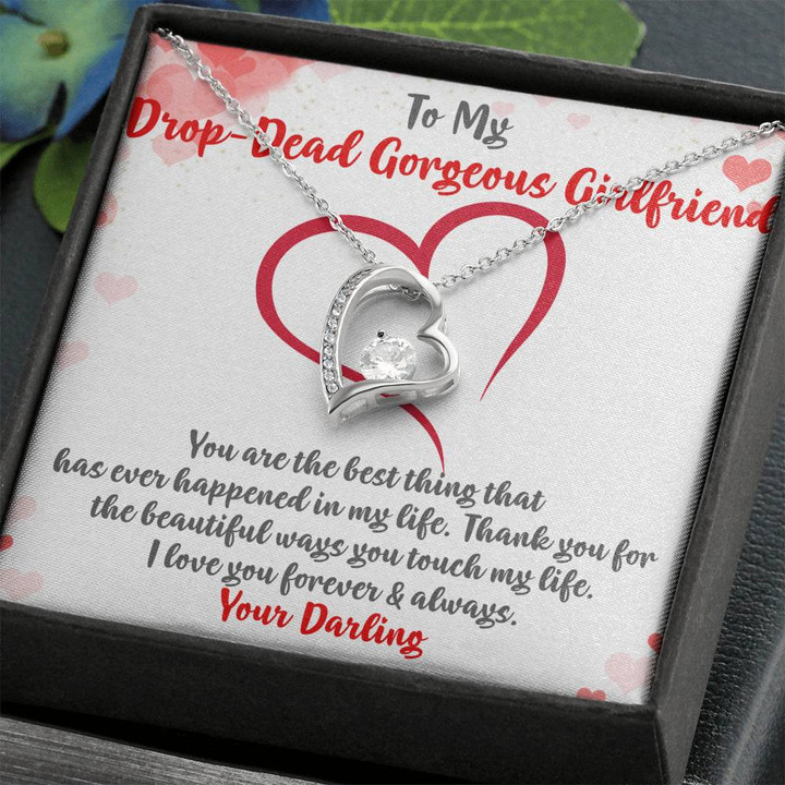 Heart Necklace, To My Girlfriend Necklace, Funny Girlfriend Gifts, Girlfriend Birthday Gift, Girlfriend Anniversary Gift, To My Love , Heart Necklace