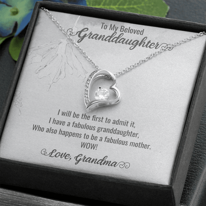 Granddaughter Christmas Gift, Granddaughter Gifts Mimi, My Granddaughter Gifts, To My Granddaughter Gifts , Heart Necklace