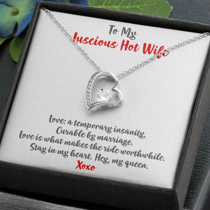 To My Wife Necklace, Anniversary Gift For Wife, Birthday Gift For Wife, Gift For Wife, Necklace For Wife, Gift For Wife , Heart Necklace