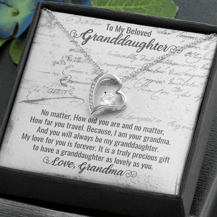 Young Granddaughter Gifts, Granddaughter Gifts Necklace, Irish Granddaughter Gifts, To Our Granddaughter Gifts , Heart Necklace