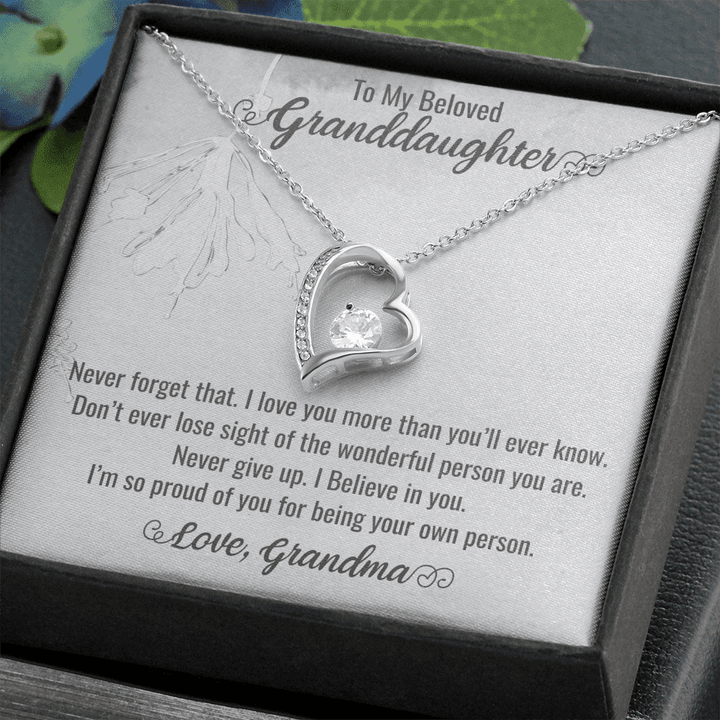 Granddaughter Christmas Gift, Granddaughter Gifts From Grandparents, Meaningful Gifts, Sweet 16 Gifts For Granddaughter , Heart Necklace