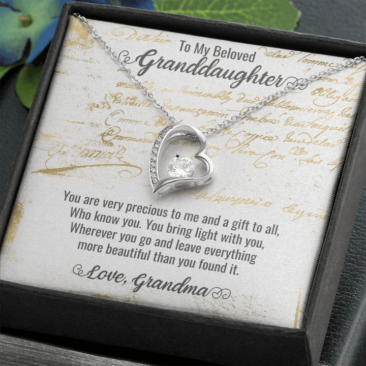 Granddaughter New Year Gifts, Granddaughter Gifts Personalized, Our Granddaughter Gifts, Unique Granddaughter Gifts , Heart Necklace