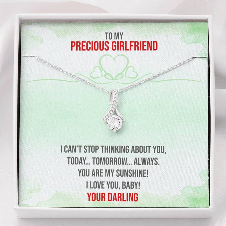 Precious Girlfriend,Leaving Gifts,For Girlfriend,Anniversary Gifts,Christmas Gift Alluring Beauty Necklace