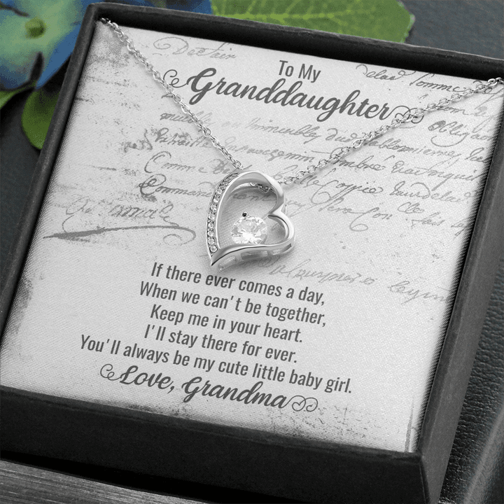 Young Granddaughter Gifts From Grandma, Granddaughter Gifts Keepsake, Mother Daughter Granddaughter Gifts, To My Beautiful Granddaughter , Heart Necklace