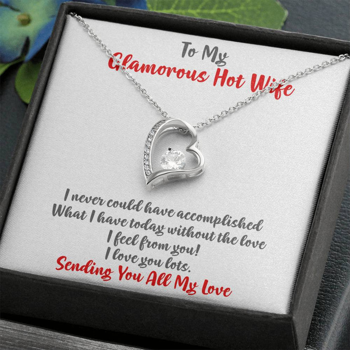 Heart Pendant Necklace, To My Wife, You Complete Me, Wife Gifts, Wife Birthday Gifts, Anniversary Gift For Wife, Husband To Wife Gift , Heart Necklace