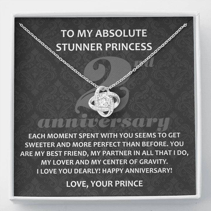 To My Absolute Stunner Princess, 2 Year Anniversary Gift, 2nd Year Wedding Anniversary, Two Year Dating Anniversary Gift for Him - Buy Now