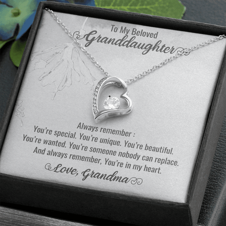 Granddaughter Christmas Gift, Granddaughter Gifts Love Nana, My First Granddaughter Gifts, To My Granddaughter , Heart Necklace