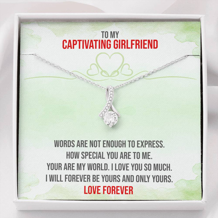 Captivating Girlfriend,Gifts For Girlfriend,Girlfriend Present,I Love My Girlfriend,Christmas Gift Alluring Beauty Necklace