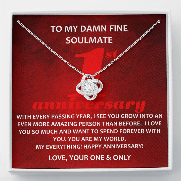 To My Damn Fine Soulmate To My Wife Necklace Anniversary Gift For Wife, Birthday Gift For Wife, Gift For Wife, Necklace For Wife, Gift For Wife Birthday