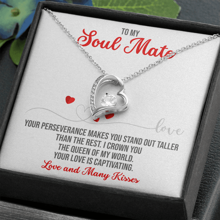 Valentine Day Gift for gf, Soulmate Gift for Her, Soulmate Gift for Men, , Heart Necklace
