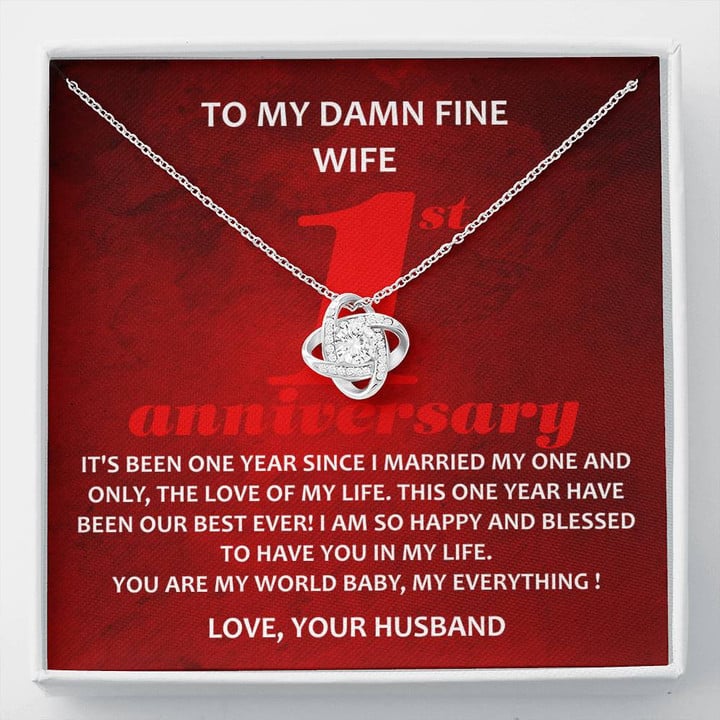 To My Damn Fine Wife To My Wife Necklace Anniversary Gift For Wife, Birthday Gift For Wife, Gift For Wife, Necklace For Wife, Gift For Wife Birthday
