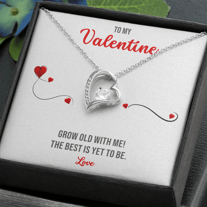 To My Valenine, To My Wife First Valentine, To My Wife Love Pendant, To My Wife Gifts , Heart Necklace