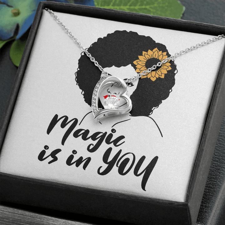 Magic Is In You, Gifts For Black Men, Black Lives Matter, Black Womens Birthday, Melanin Queen , Heart Necklace