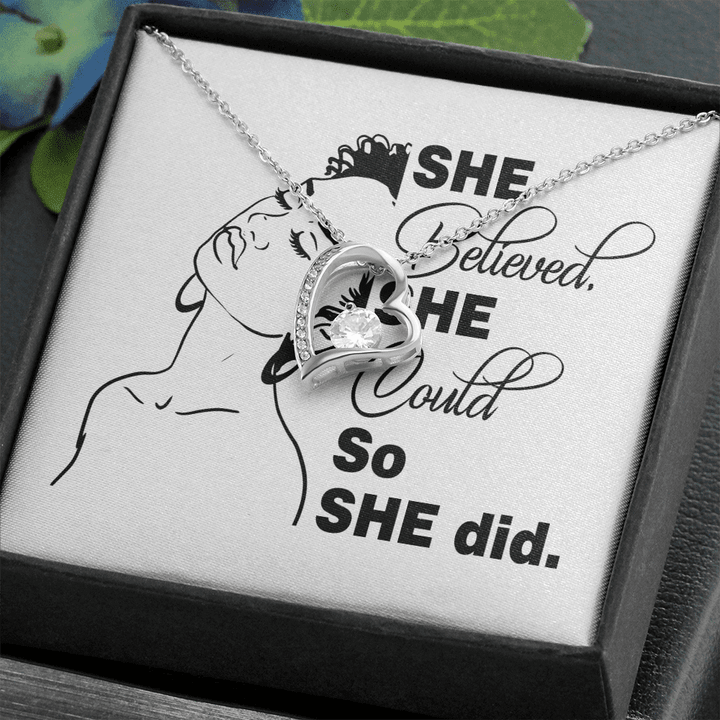 She Believed She Could So She Did, Gifts From Black Men, Black Lives Matter, Black Womens Birthday, Melanin Queen , Heart Necklace