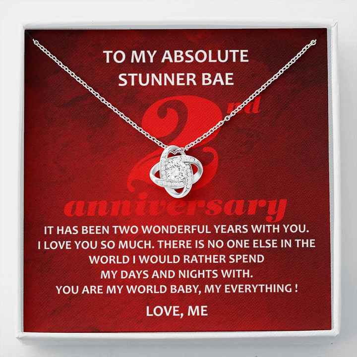 To My Absolute Stunner Bae, 2 Year Anniversary Gift for Him, 2nd Year Wedding Anniversary, Sentimental Anniversary Gift For Boyfriend - Buy Now