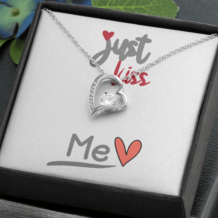 Necklaces For Women, Gift For Women, Necklace With Pendant, Just Kiss Me , Heart Necklace