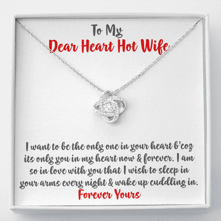 Anniversary Gift For Wife, To My Wife Necklace, Present For Wife, Marriage Gifts, Gift Ideas For Wife, Love Knot Necklace