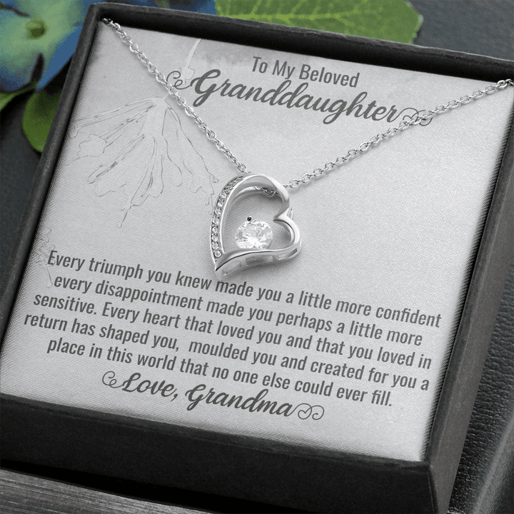 Granddaughter Christmas Gift, Granddaughter Gifts From Grandparents, My First Granddaughter Gifts, To My Granddaughter , Heart Necklace