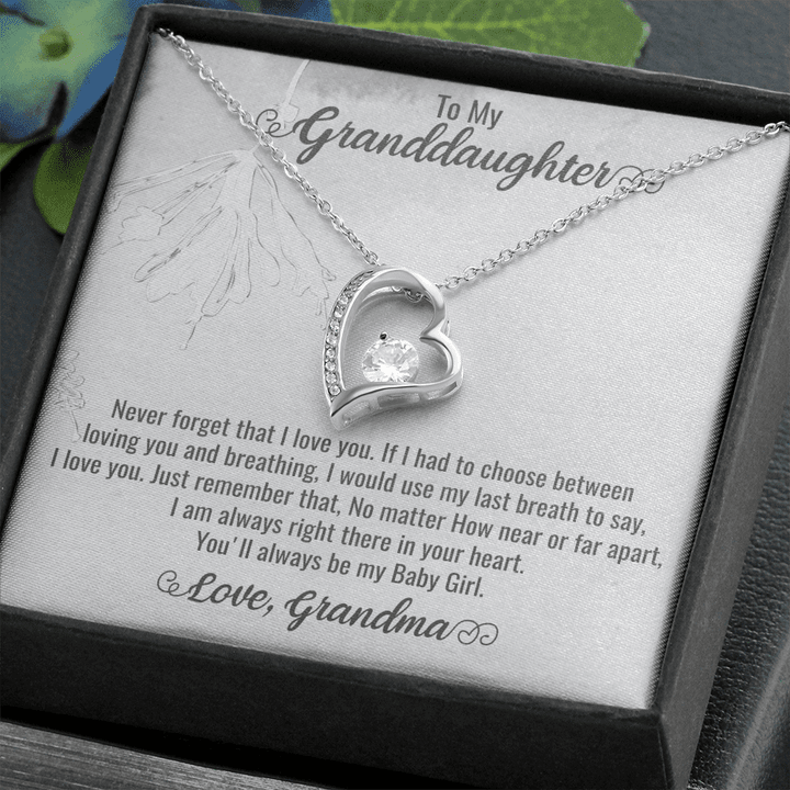 Granddaughter Christmas Gift, Granddaughter Gifts Jewelry, Mom Daughter Granddaughter Gifts, Teenage Granddaughter Gifts , Heart Necklace