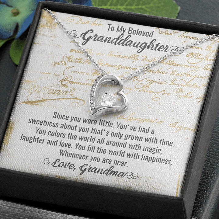 Granddaughter Christmas Gift, Granddaughter Gifts Personalized, Our Granddaughter Gifts, Unique Granddaughter Gifts , Heart Necklace