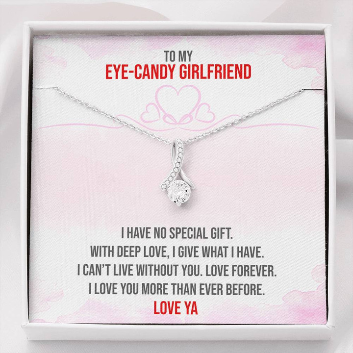 Eye-Candy Girlfriend,To My Girlfriend,Girlfriend Present,I Love My Girlfriend,Christmas Gift Alluring Beauty Necklace