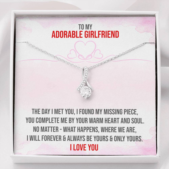 Adorable Girlfriend,To My Girlfriend,Girlfriend Necklace Pendant,Anniversary Gifts,Christmas Gift Alluring Beauty Necklace