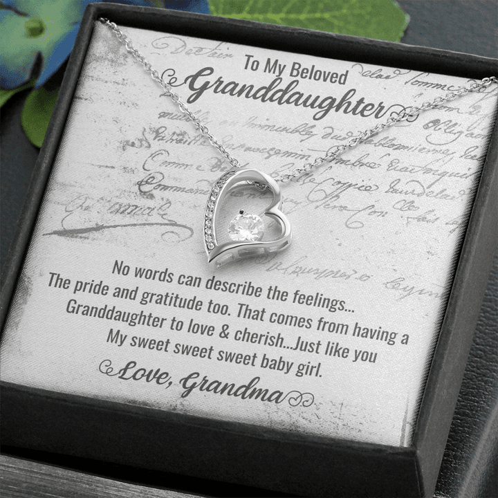 Young Granddaughter Gifts From Grandma, Granddaughter Gifts Mimi, Irish Granddaughter Gifts, To My Granddaughter Gifts , Heart Necklace