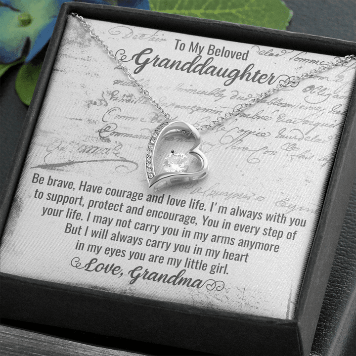 Xmas Gifts For Granddaughter, Granddaughter Gifts From Grandparents, Irish Granddaughter Gifts, To My Beautiful Granddaughter , Heart Necklace